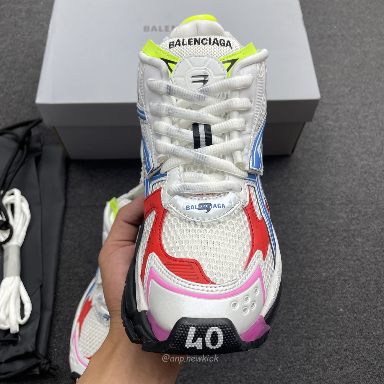 Balenciaga Multicolor Mesh Rubber White 677403 W3rb6 9645 (10) - www.newkick.vip